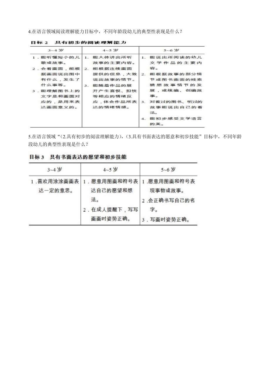 幼儿园36岁儿童发展与指南测试题(带答案)二.doc_第3页