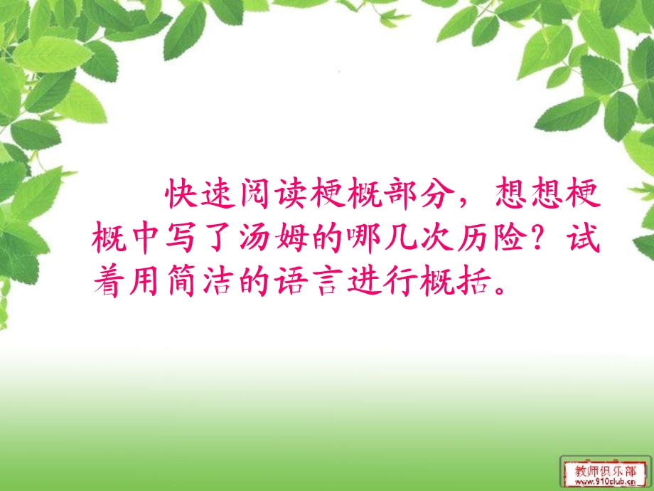 六年级下册《汤姆索亚历险记》课件.ppt_第3页