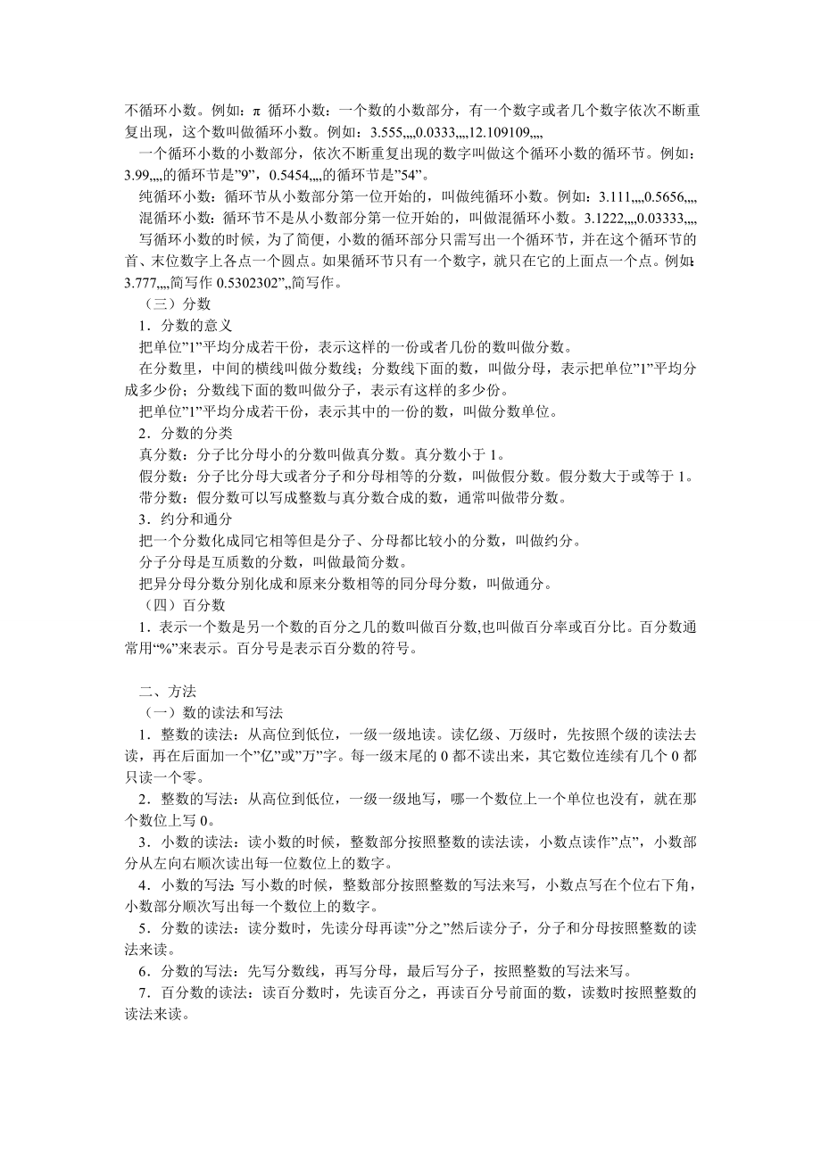 小学数学总复习资料+试题(人教版).doc_第3页