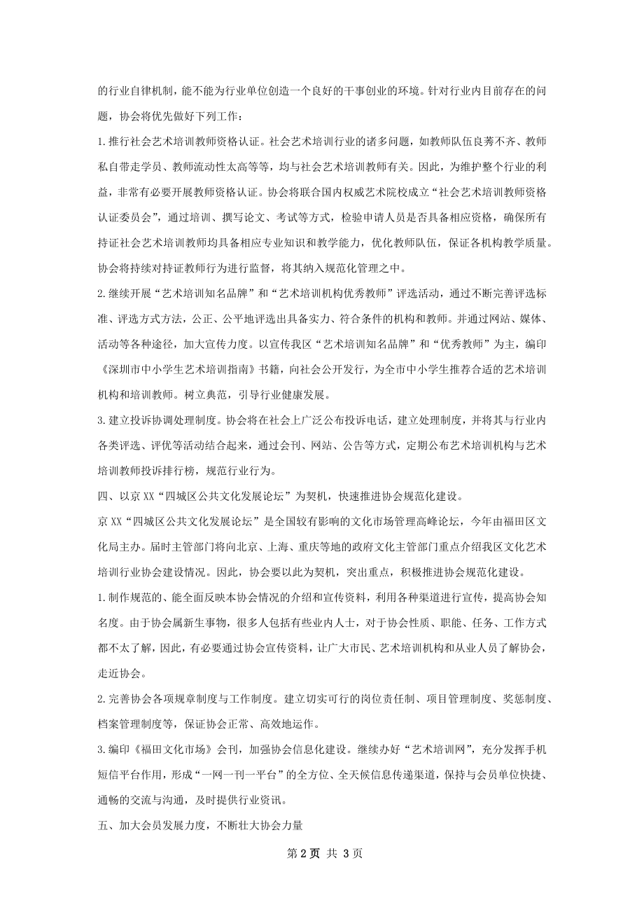 协会会长下半年个人工作计划.docx_第2页