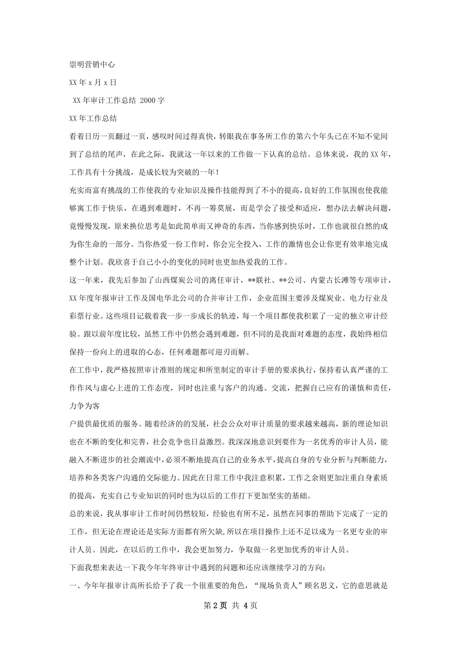 审计工作总结.docx_第2页