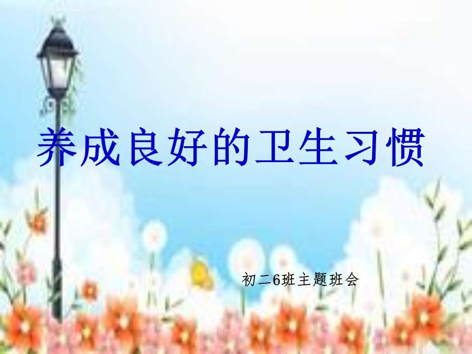 《养成良好的卫生习惯》主题班会ppt课件.ppt_第2页