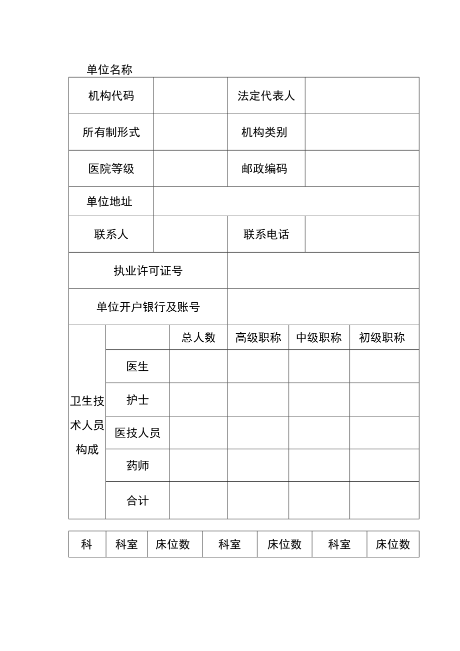 玉溪市医疗保险定点医疗机构申请表.docx_第2页