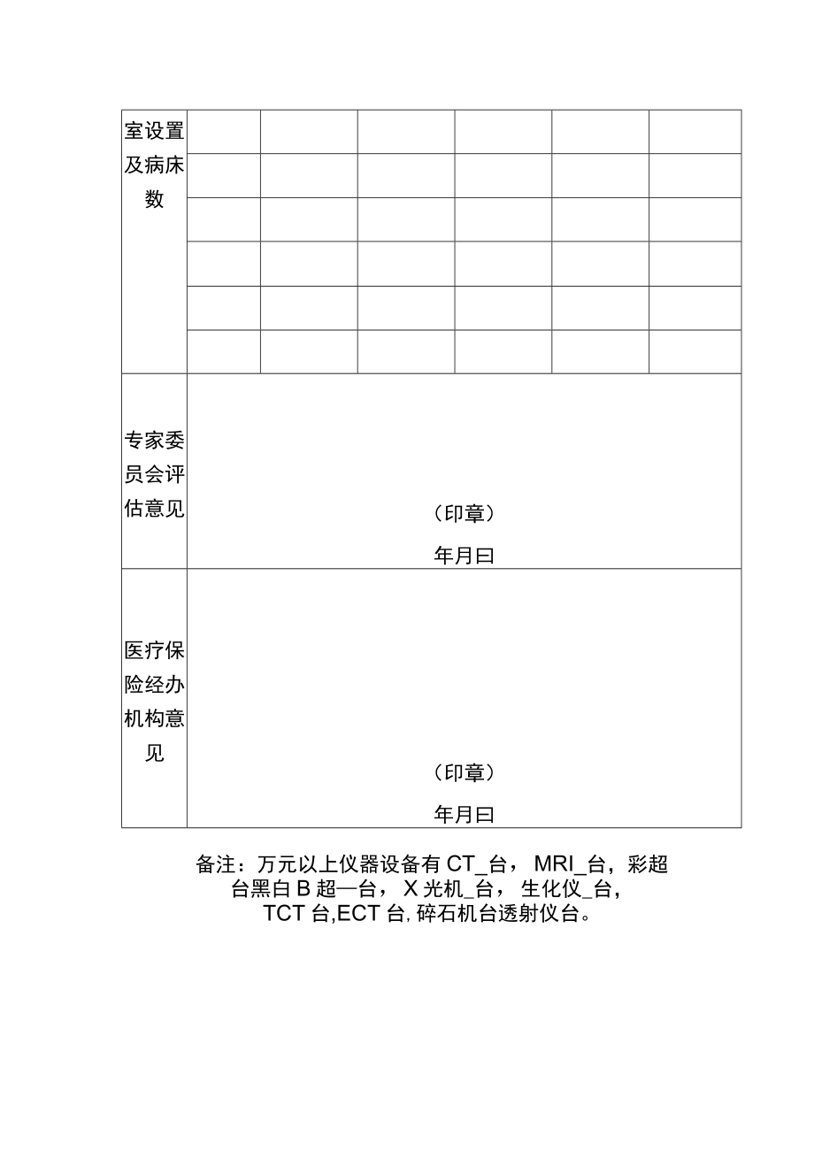 玉溪市医疗保险定点医疗机构申请表.docx_第3页