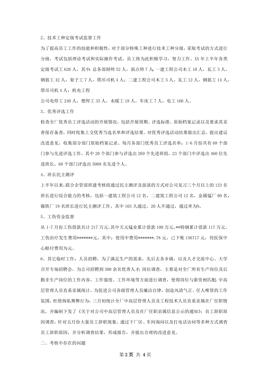 半年度绩效考核工作总结.docx_第2页