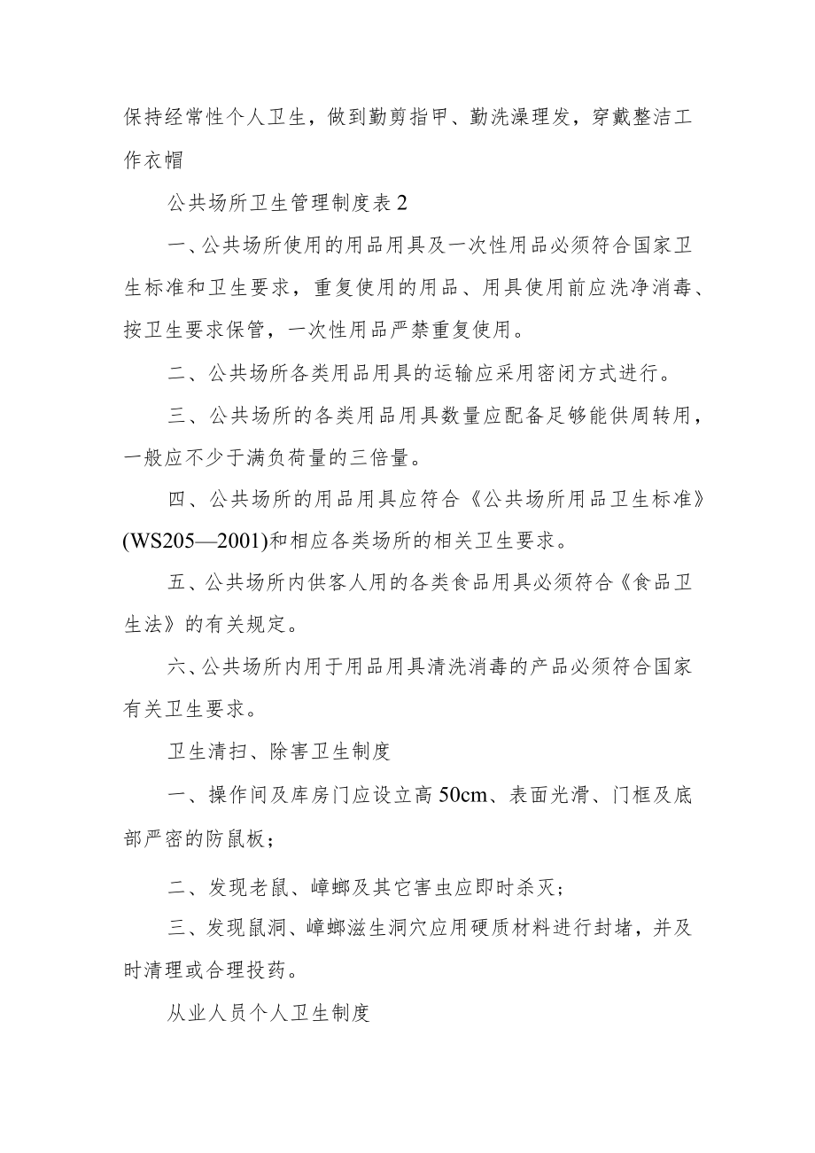 公共场所卫生管理制度表范文.docx_第2页