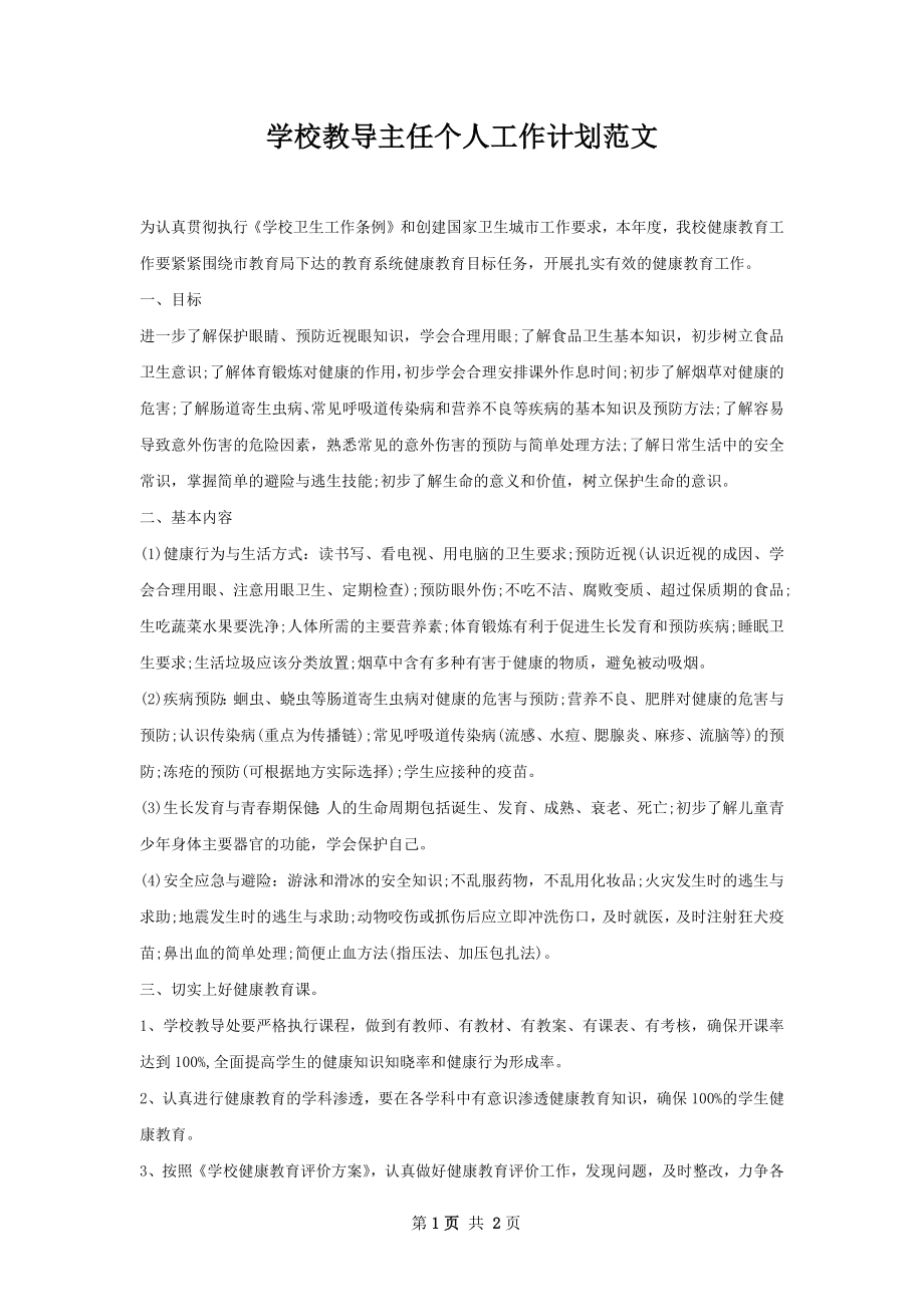 学校教导主任个人工作计划范文.docx