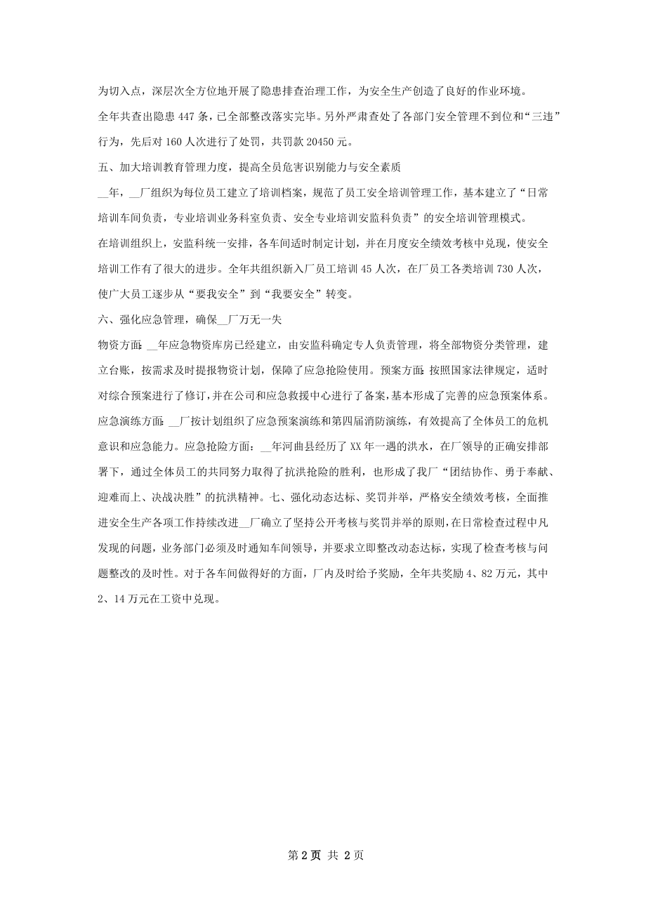 企业安全工作报告.docx_第2页