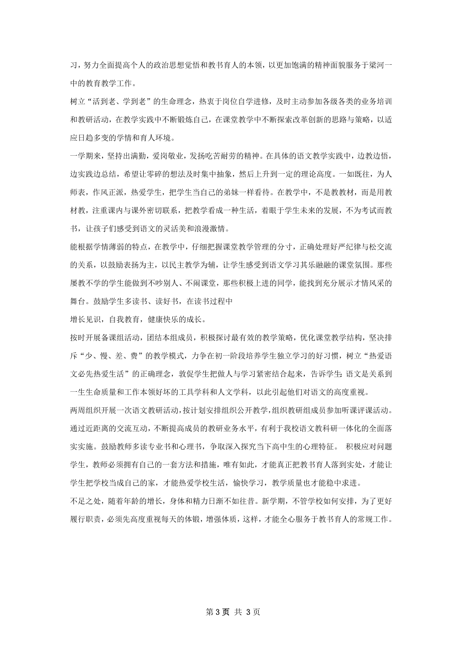 中学教师年终总结.docx_第3页