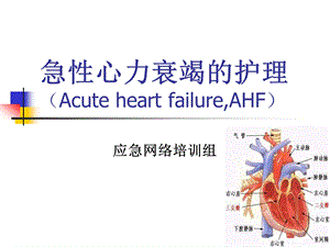 【医学课件】急性心力衰竭的护理.ppt