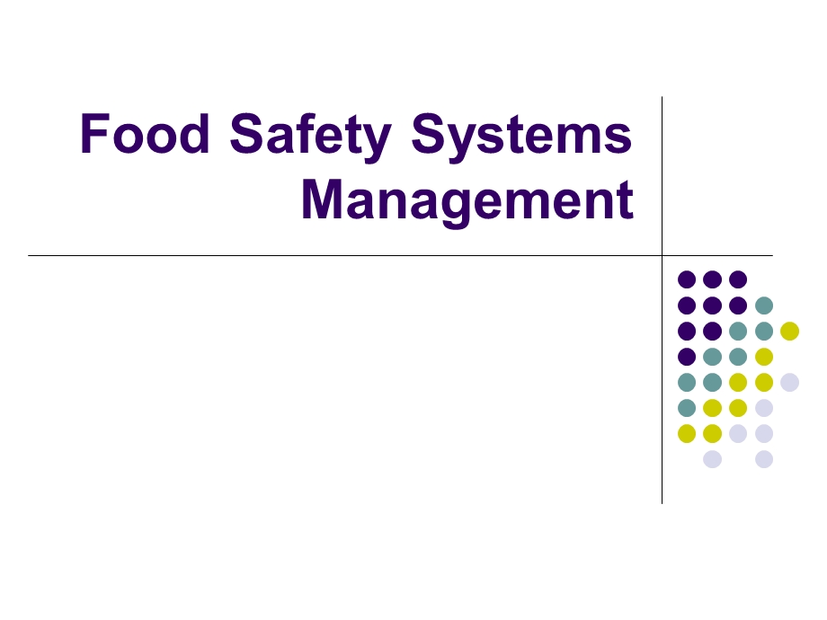 Food Safety Systems Management.ppt_第1页