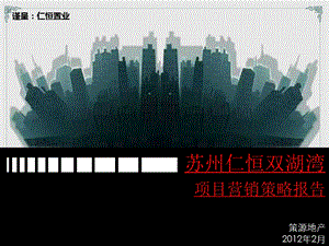 苏州仁恒双湖湾项目营销策略报告.ppt