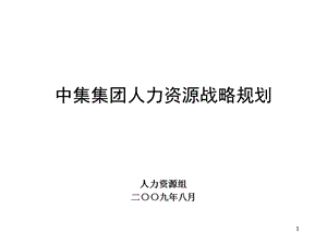 中国集装箱集团人力资源战略规划相当经典可供参考.ppt