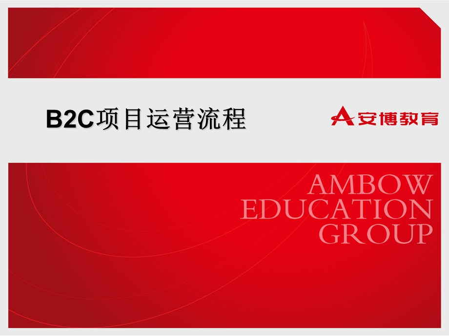 安博教育 B2C综合运营项目流程.ppt_第1页