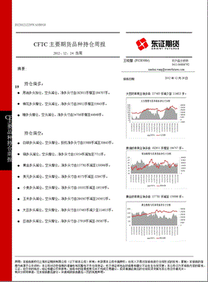 东证期货CFTC主要期货品种持仓周报1231.ppt