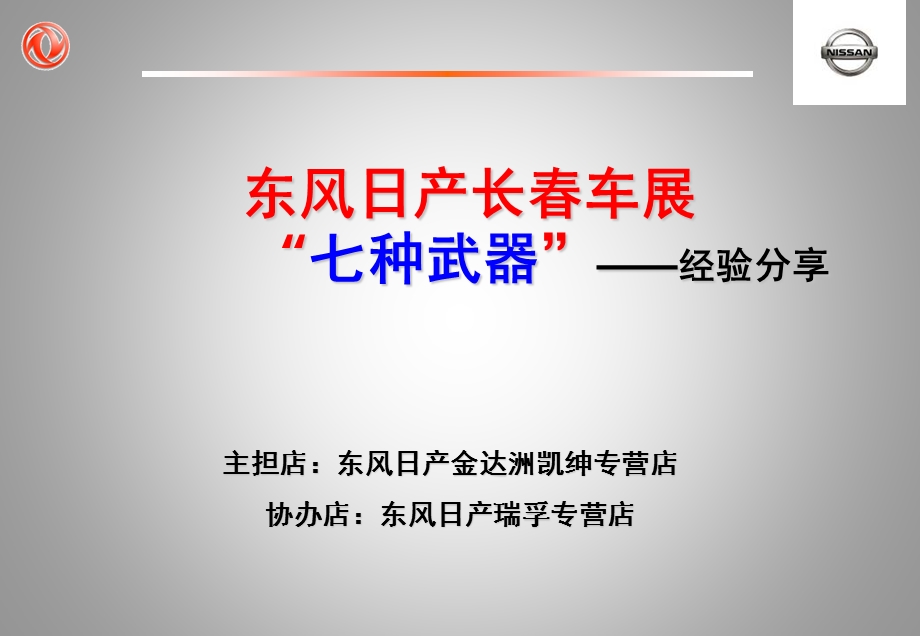 东风日产长汽博会车展活动经验分享.ppt_第1页