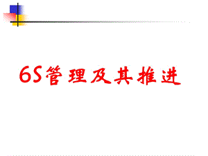 6S管理及其推进.ppt