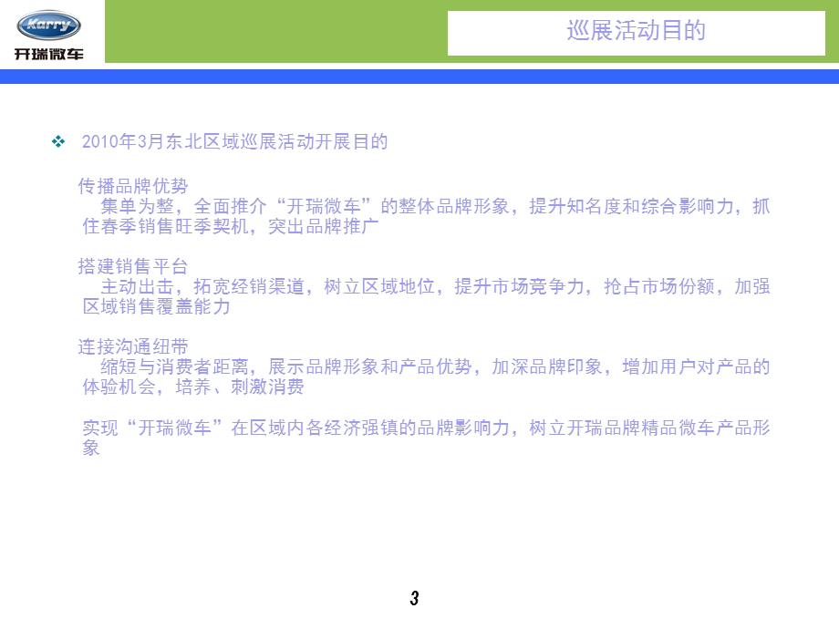 开瑞微车3月区域巡展方案.ppt_第3页