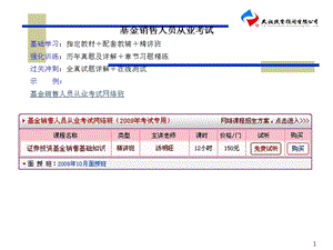 基金销售人员从业资格考试辅导课件.ppt