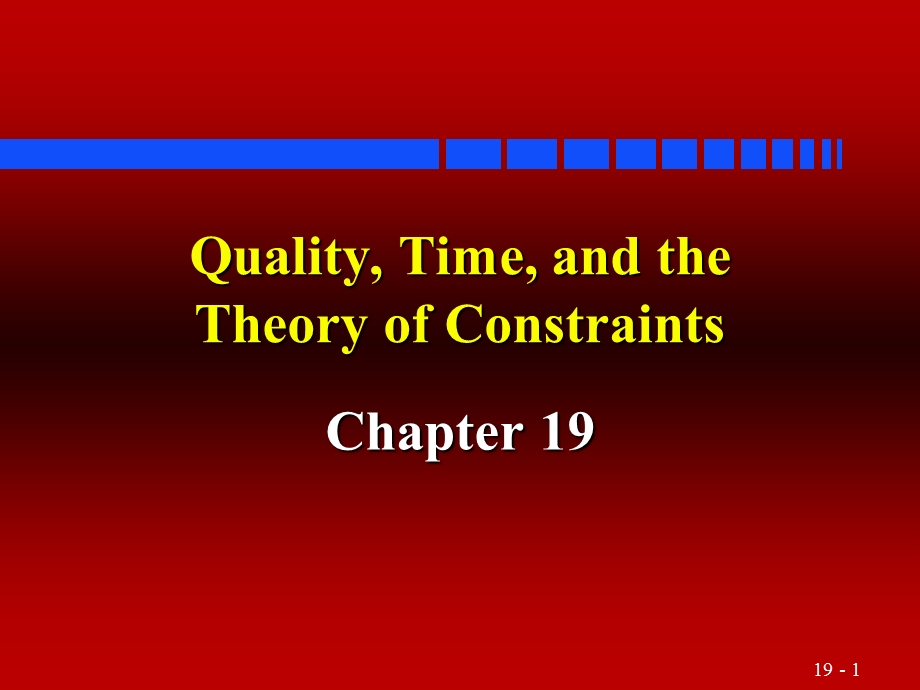 Process ManagementQuality, Time And The Theory Of ConstraintsPareto Presentation.ppt_第1页