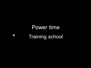 power time宣传片ppt作品.ppt