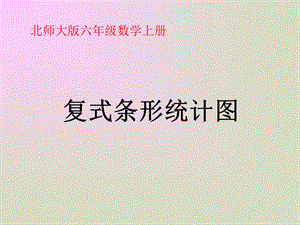 北师大版数学六级上册《复式条形统计图》PPT课件.ppt