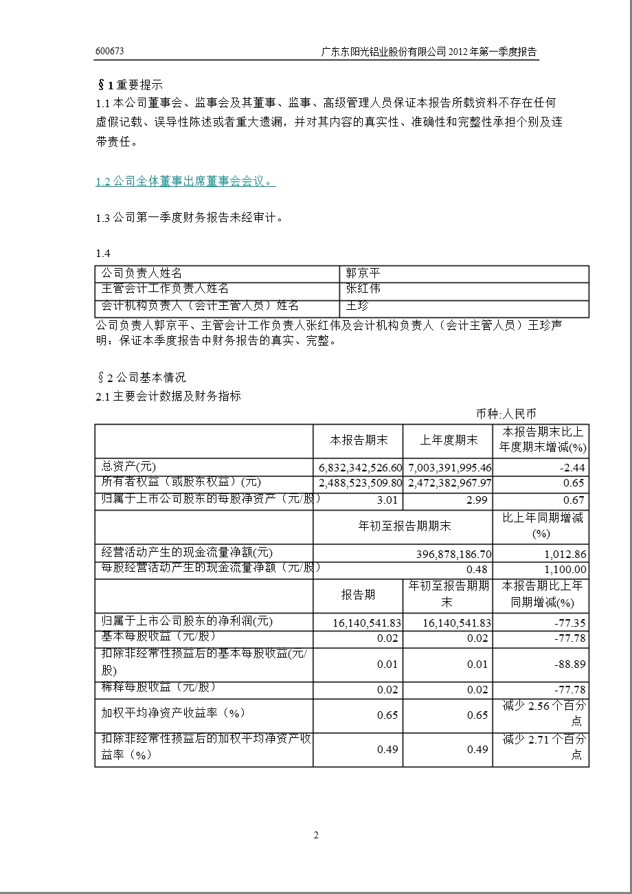 600673 东阳光铝第一季度季报.ppt_第3页