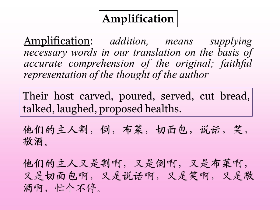 英译汉Lecture6 Amplification & Omission.ppt_第2页