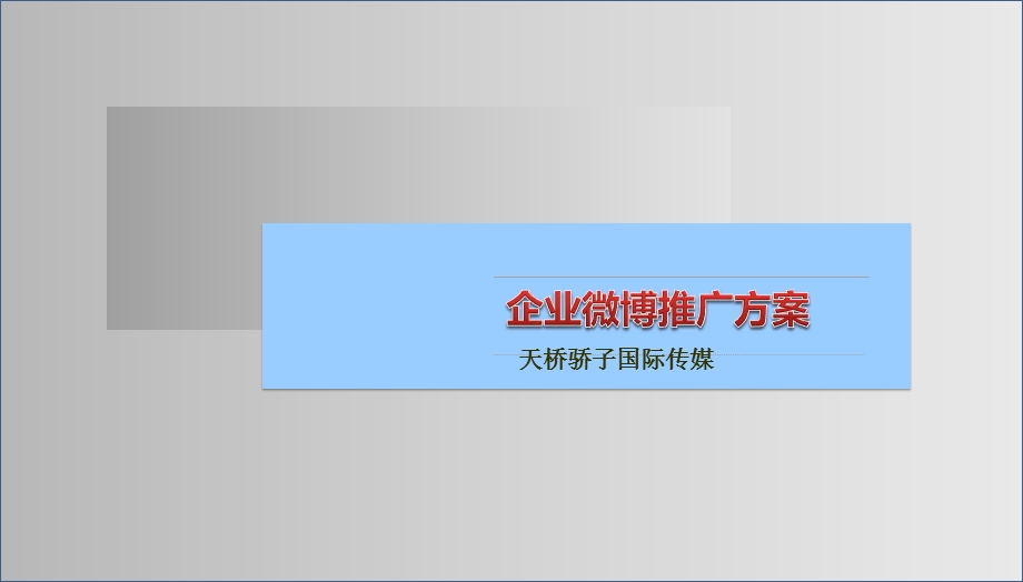 国道黄金企业微博推广方案.ppt_第1页