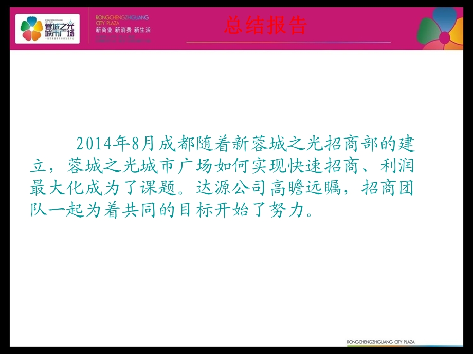 湖南郴州蓉城之光城市广场招商总结报告（41页） .ppt_第2页