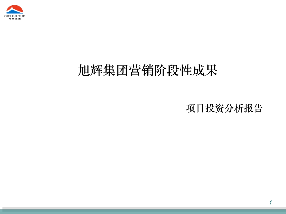 阶段性成果投资分析报告.ppt_第1页