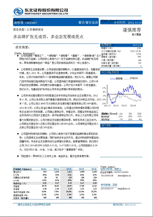 湘鄂情(002306)调研报告：多品牌扩张见成效多业态发展成亮点1113.ppt