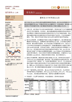 青岛海尔(600690)：蓄势发力于时局变幻之际0810.ppt