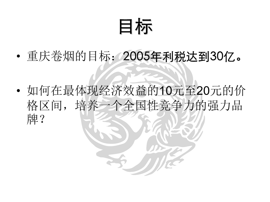 （广告策划）重庆卷烟的挑战者策略龙凤呈祥的品牌发展策略.ppt_第2页