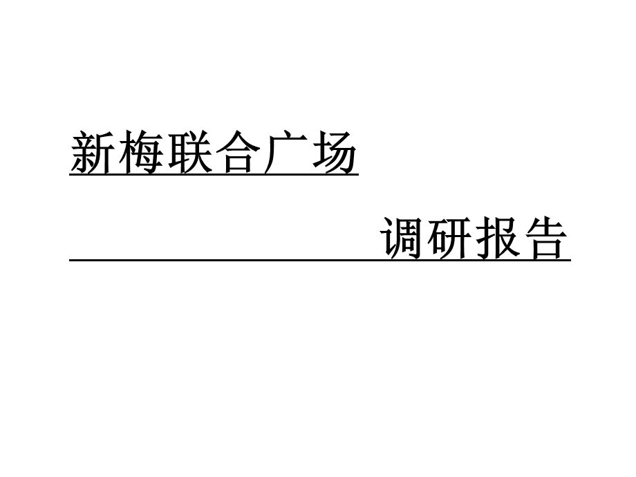 上海新梅联合广场项目市场调研报告.ppt_第1页