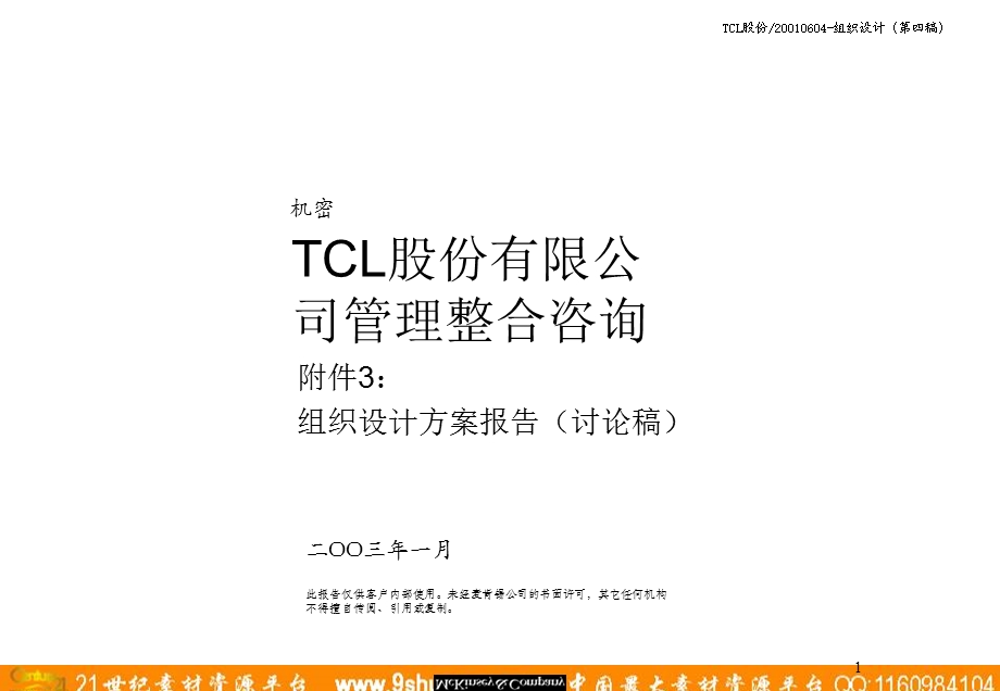 麦肯锡TCL股份组织结构设计方案.ppt_第1页