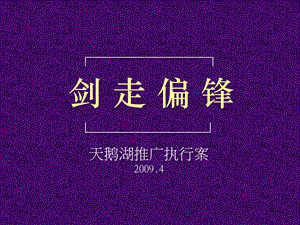 西安天鹅湖别墅项目推广执行案.ppt