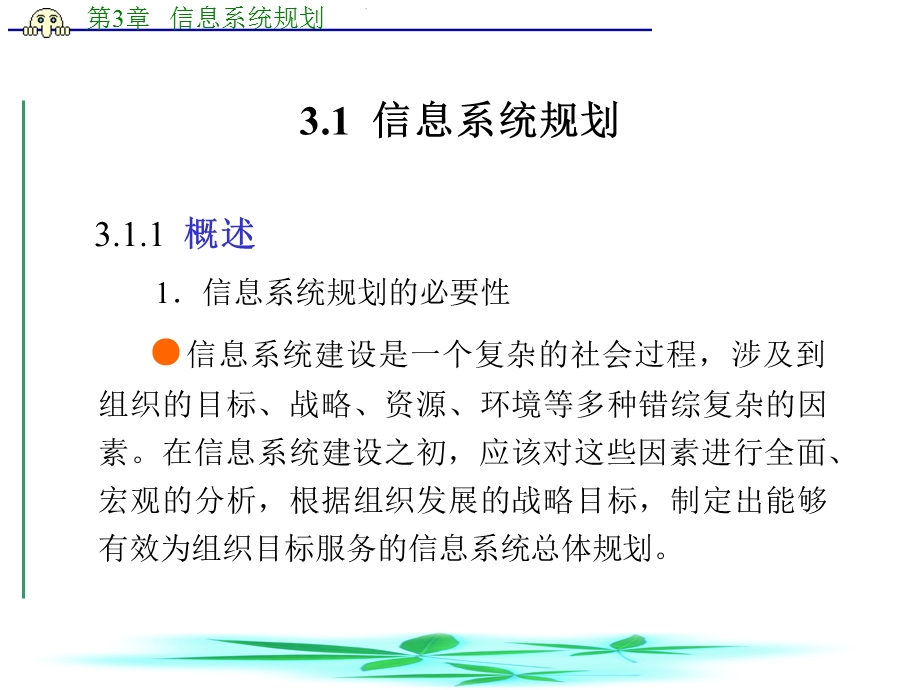 信息系统分析与设计 第3章信息系统规划.ppt_第2页