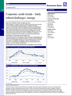 EMERGINGMARKETCORPORATES：CORPORATECREDITTRENDSFAIRLYROBUST／CHALLENGESEMERGE1023.ppt