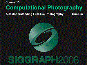 摄影教学：计算摄影学Computational Photography.ppt