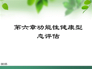 第六章功能性健康型态.ppt