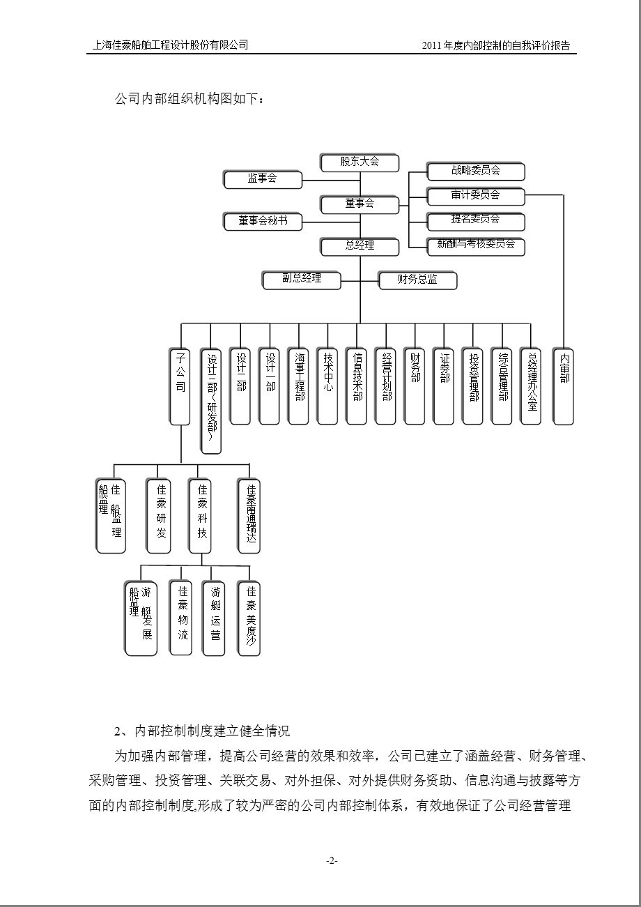 上海佳豪：内部控制的自我评价报告.ppt_第2页