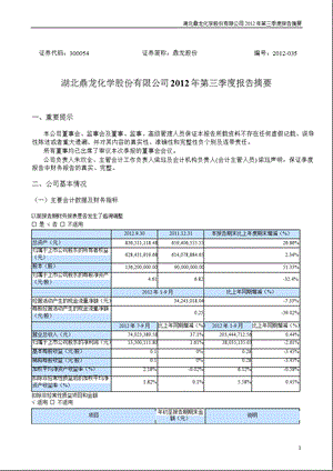 鼎龙股份：第三季度报告正文.ppt