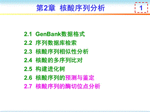 大学生物信息学课件第2章 核酸序列分析4.ppt