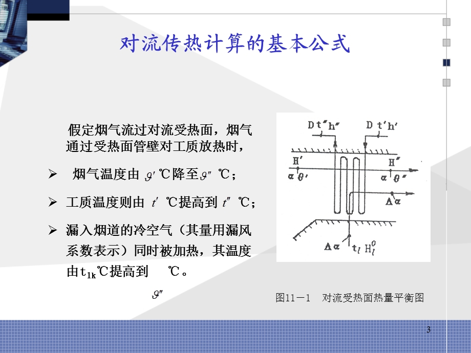 第11章 半辐射和对流受热面的传热计算=锅炉原理 =华中科技大学.ppt_第3页