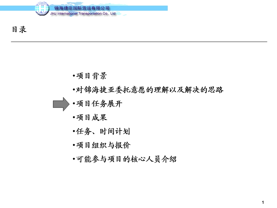 锦海捷亚国际货运有限公司战略项目建议书.ppt_第2页