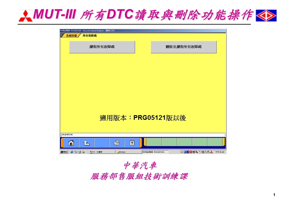 MUTIII 所有DTC讀取與刪除功能操作.ppt_第1页