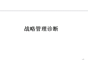 XX公司战略管理诊断.ppt