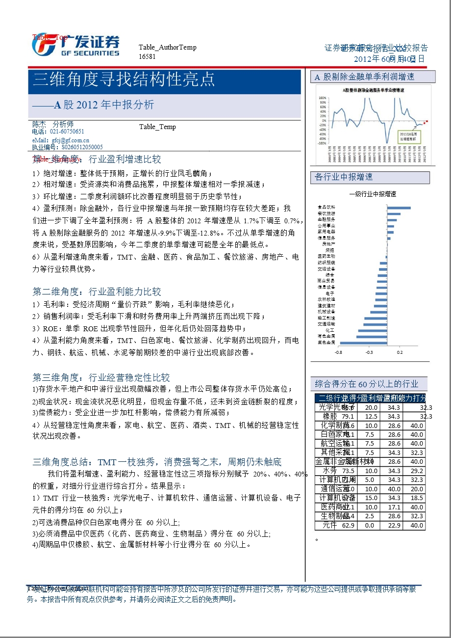 A股中报分析：三维角度寻找结构性亮点0905.ppt_第1页