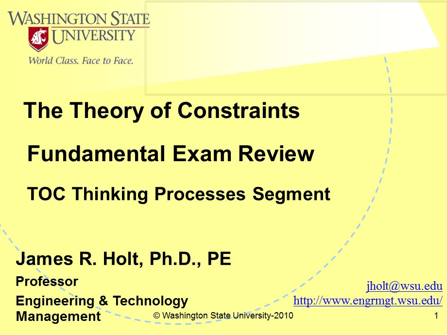 TOC Thinking ProcessespptWashington State University.ppt_第1页